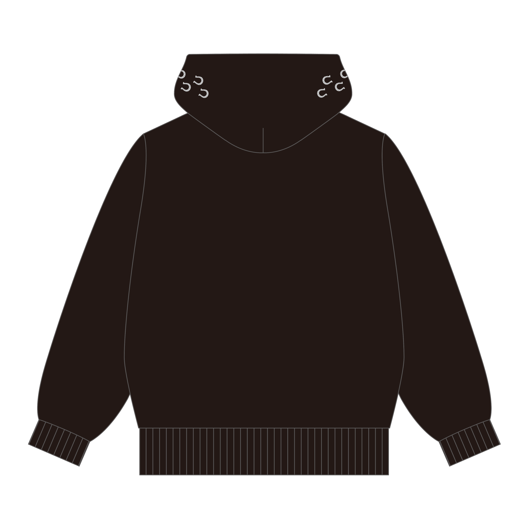 ジップパーカー