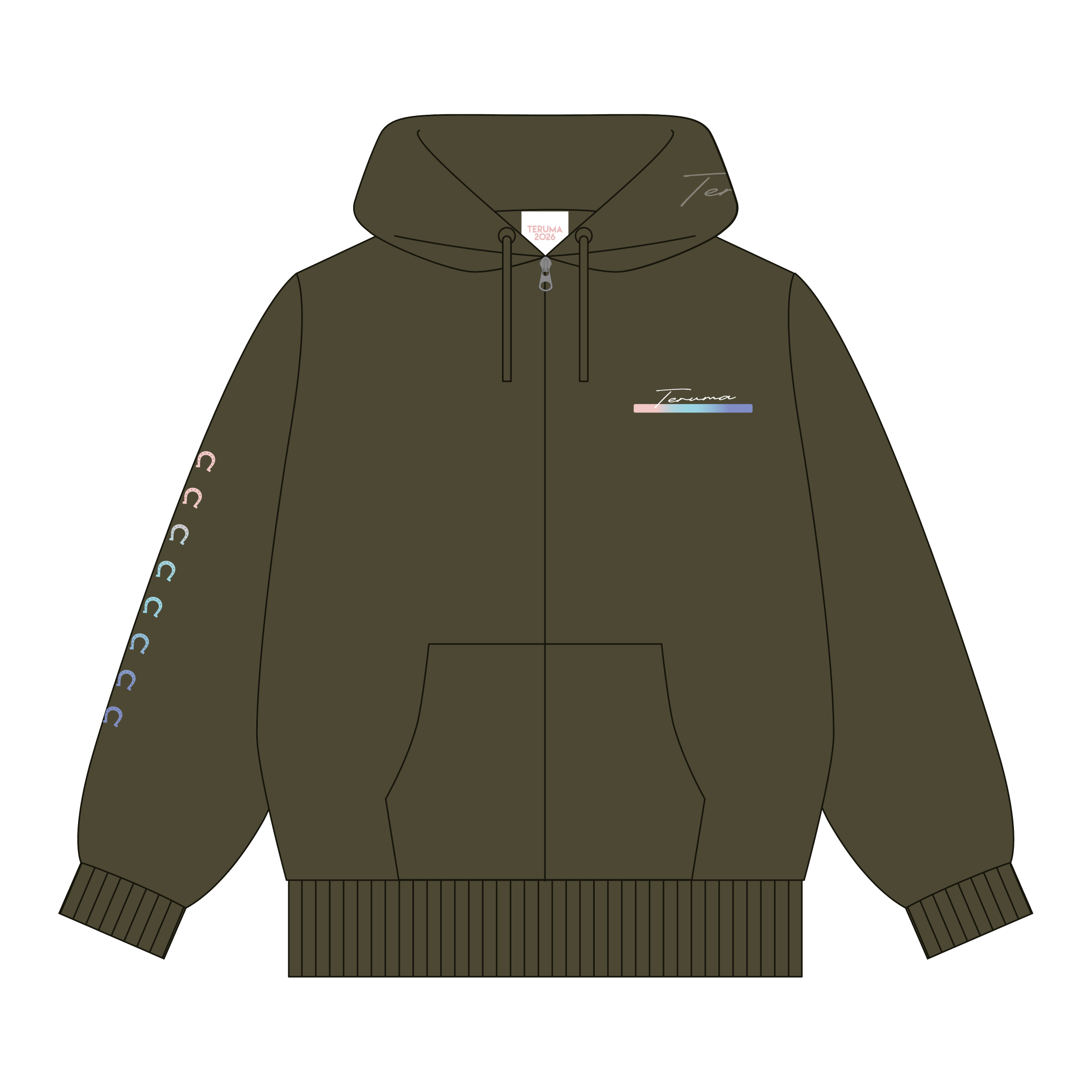 ジップパーカー